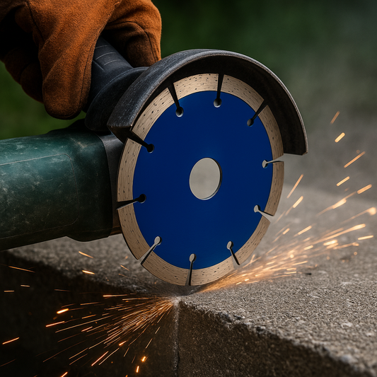 Disc Diamantat Segmentat 115mm, Tăiere Beton, Cărămidă, Piatră, Viteză Max 13.200 RPM, Utilizare Profesională